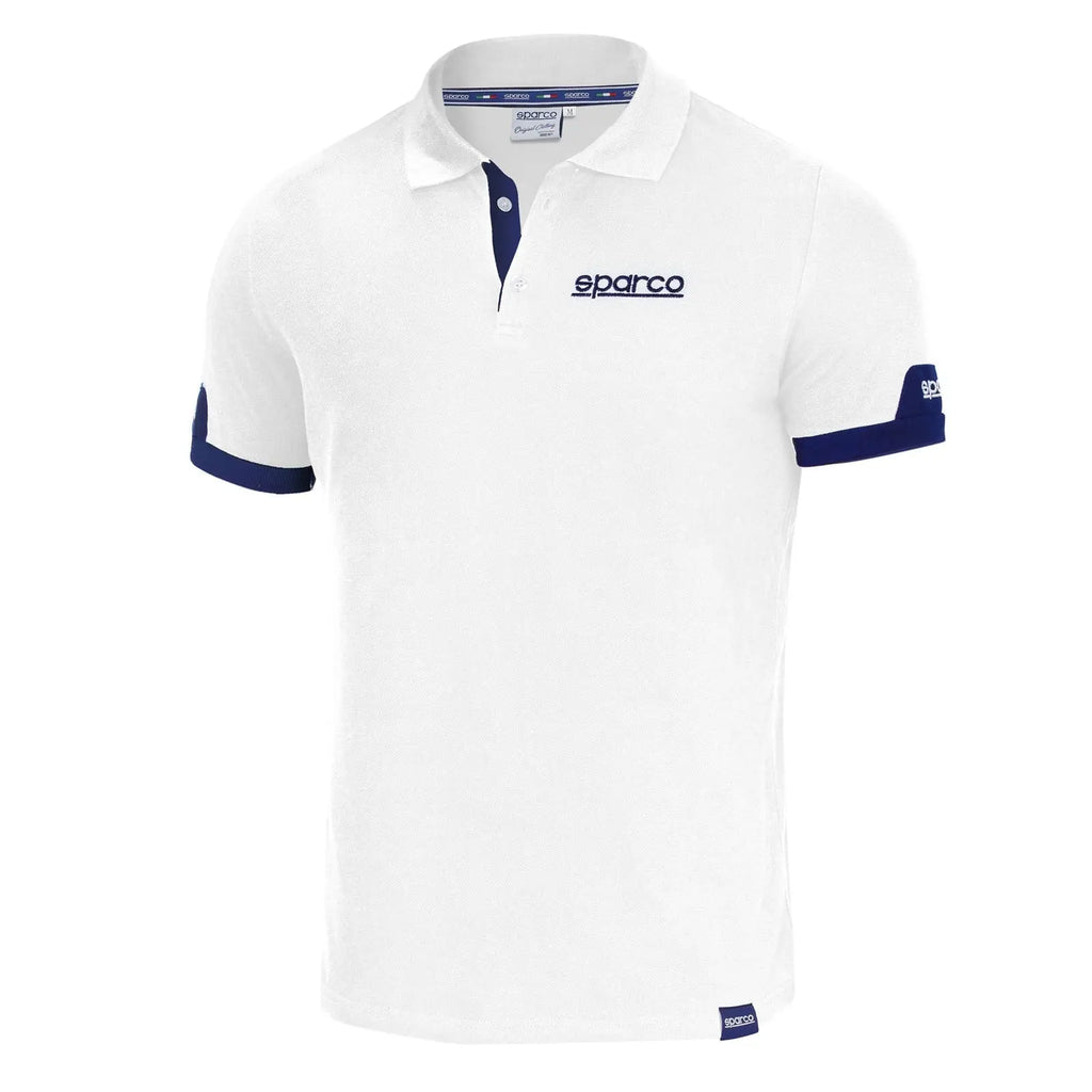 Polo Corporate Blanc Sparco carsandme.com