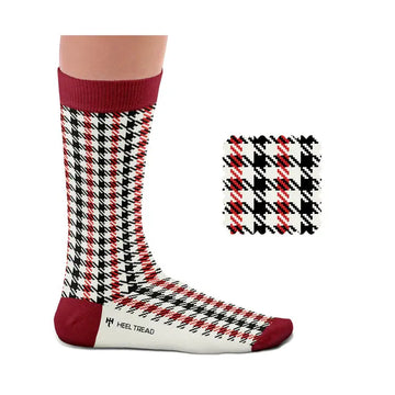 Chaussettes Heel Tread Pepita Noir/Rouge Heel Tread carsandme.com