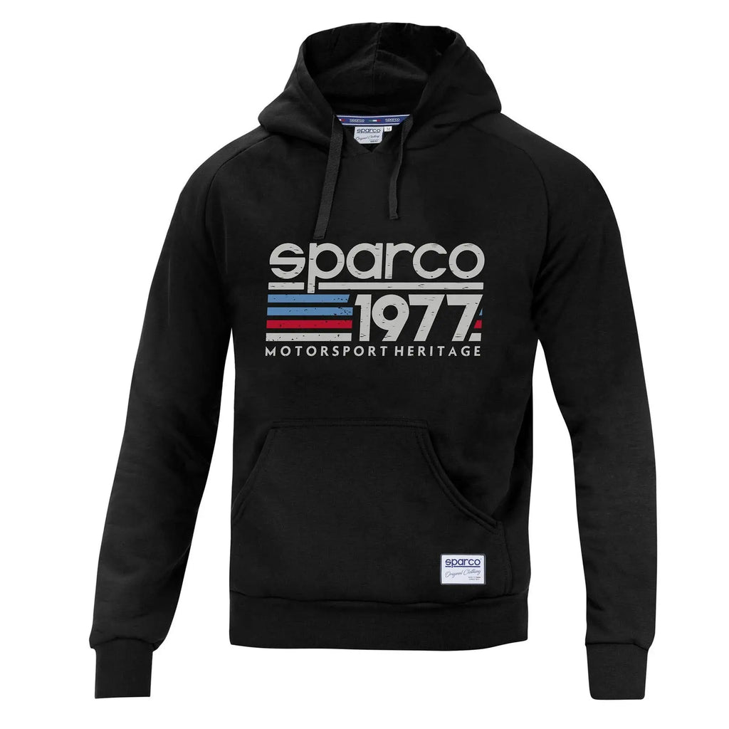 Sweat à Capuche 1977 Noir Sparco carsandme.com