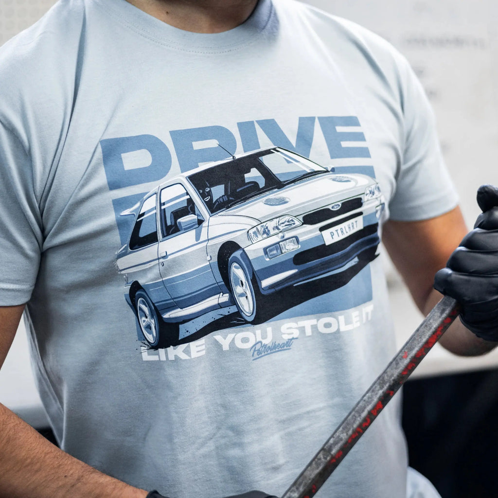 T-Shirt Drive bleu Petrolheart carsandme.com
