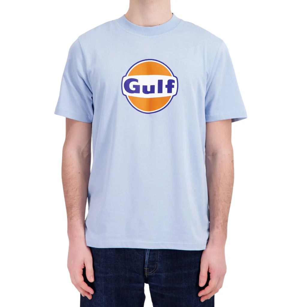 T-Shirt Logo Bleu Clair Gulf carsandme.com