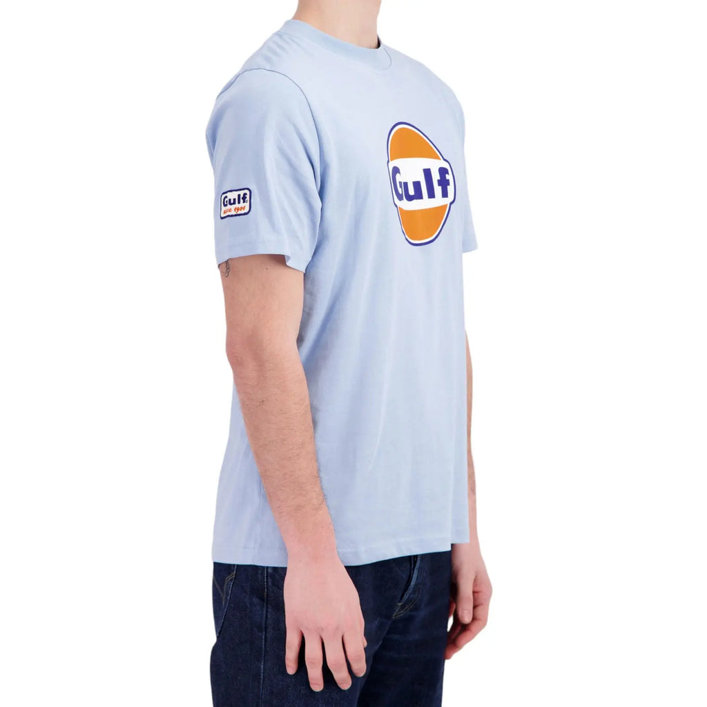 T-Shirt Logo Bleu Clair Gulf carsandme.com