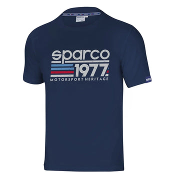 T-shirt 1977 Bleu Marine Sparco carsandme.com