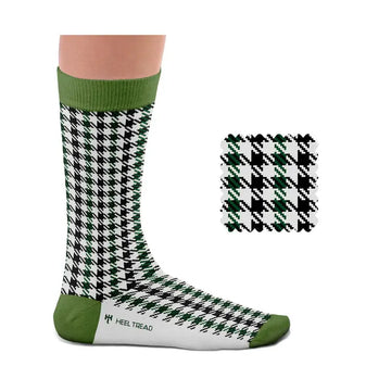 Chaussettes Heel Tread Pepita Noir/Vert Heel Tread carsandme.com