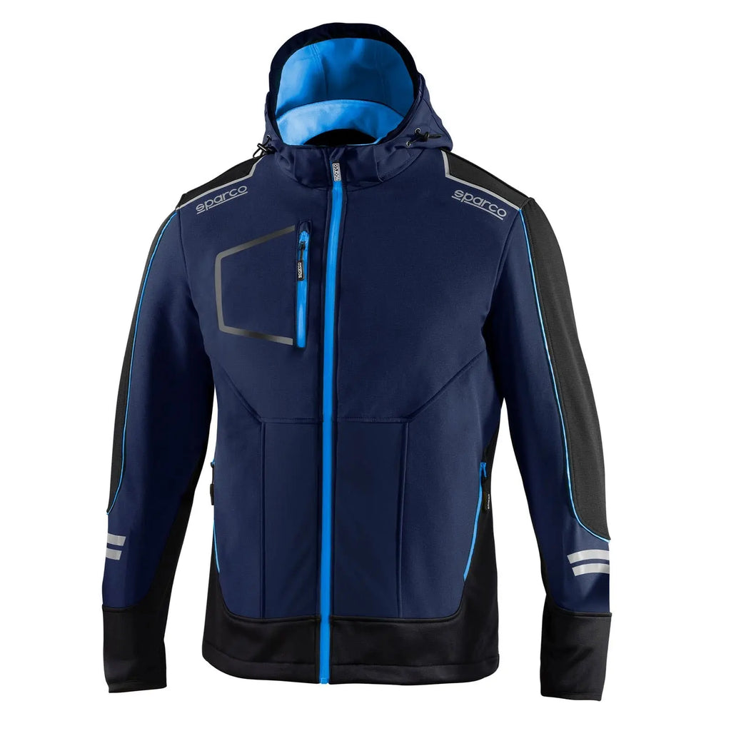 Veste Sofshell Tech York Marine/Bleu Sparco carsandme.com