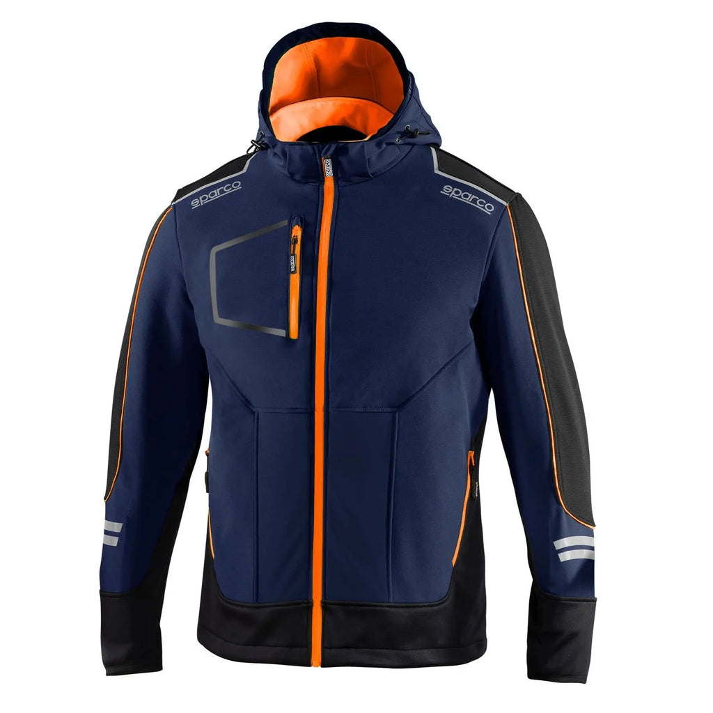 Veste Sofshell Tech York Marine/Orange Sparco carsandme.com