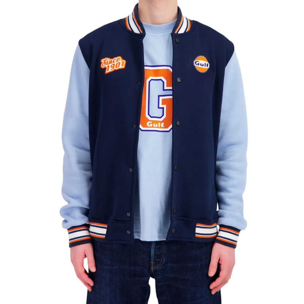 Veste Teddy Varsity Bleu Gulf carsandme.com